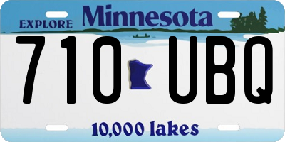 MN license plate 710UBQ