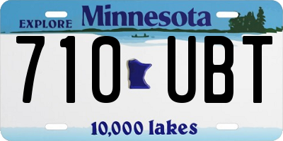 MN license plate 710UBT