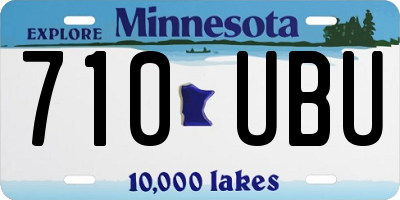 MN license plate 710UBU