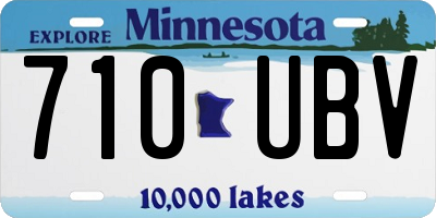 MN license plate 710UBV