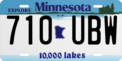 MN license plate 710UBW