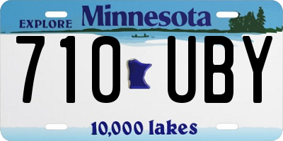 MN license plate 710UBY