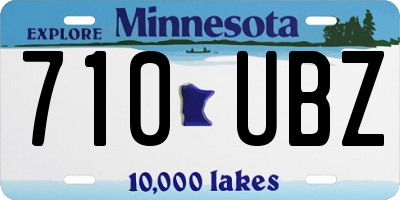 MN license plate 710UBZ