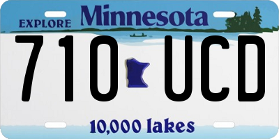 MN license plate 710UCD