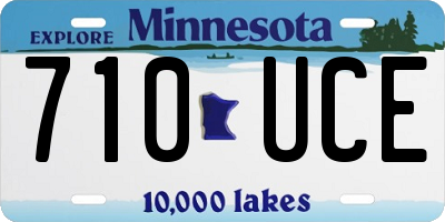 MN license plate 710UCE