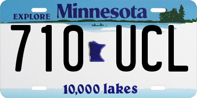 MN license plate 710UCL