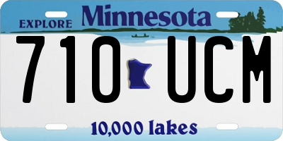 MN license plate 710UCM