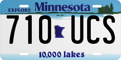 MN license plate 710UCS