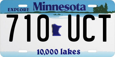 MN license plate 710UCT