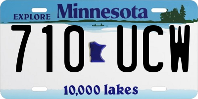 MN license plate 710UCW