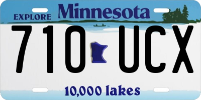 MN license plate 710UCX