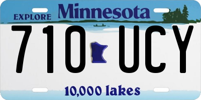 MN license plate 710UCY