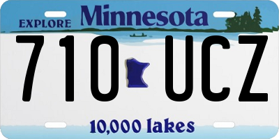 MN license plate 710UCZ