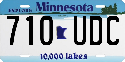MN license plate 710UDC