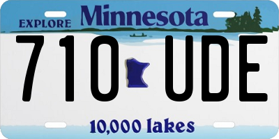 MN license plate 710UDE