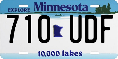 MN license plate 710UDF