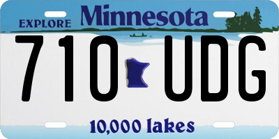 MN license plate 710UDG