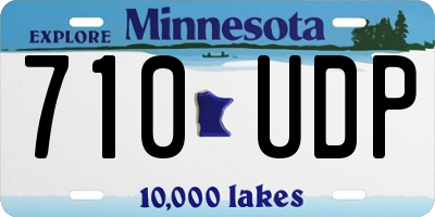 MN license plate 710UDP