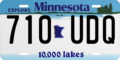 MN license plate 710UDQ