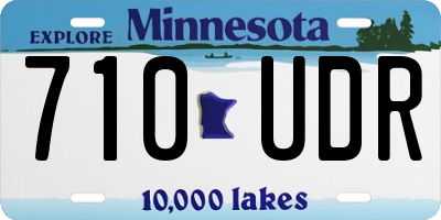 MN license plate 710UDR