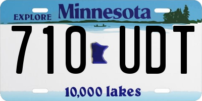 MN license plate 710UDT