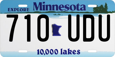 MN license plate 710UDU