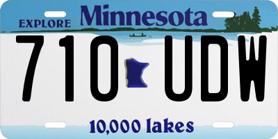 MN license plate 710UDW