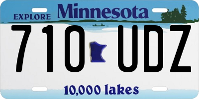 MN license plate 710UDZ