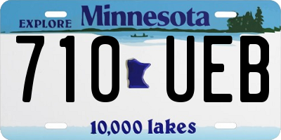 MN license plate 710UEB