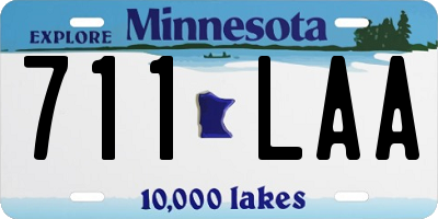 MN license plate 711LAA