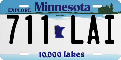 MN license plate 711LAI