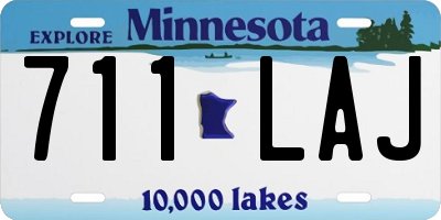 MN license plate 711LAJ