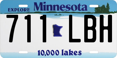 MN license plate 711LBH