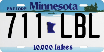 MN license plate 711LBL