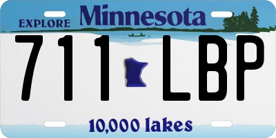 MN license plate 711LBP