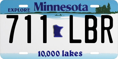 MN license plate 711LBR