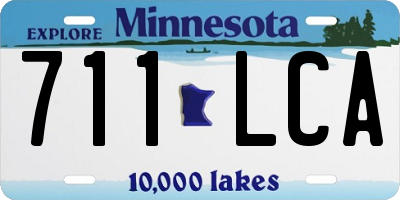 MN license plate 711LCA