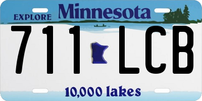 MN license plate 711LCB