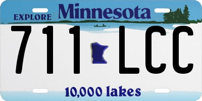 MN license plate 711LCC