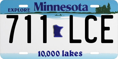 MN license plate 711LCE