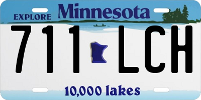 MN license plate 711LCH