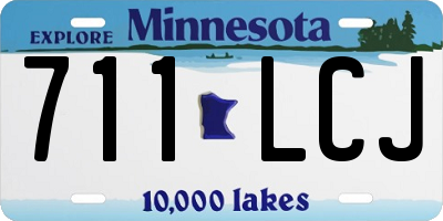 MN license plate 711LCJ