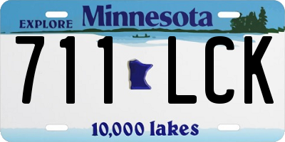 MN license plate 711LCK