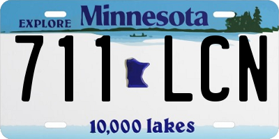 MN license plate 711LCN