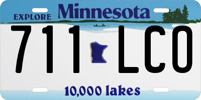 MN license plate 711LCO