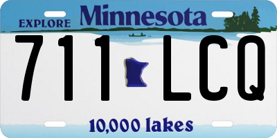 MN license plate 711LCQ