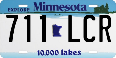 MN license plate 711LCR