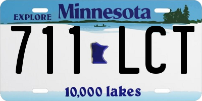 MN license plate 711LCT