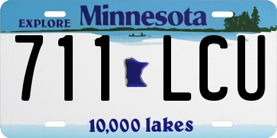 MN license plate 711LCU