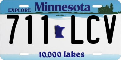 MN license plate 711LCV